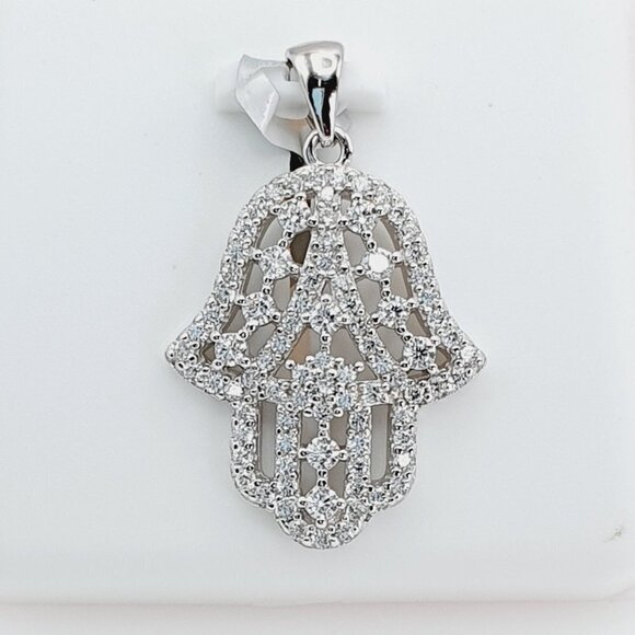 "925 Sterling Silver Cubic Zirconia Pendant, U19254467 - Picture 9 of 11